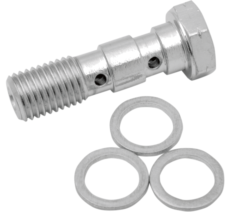 Chromstahl-Hohlschraube Dual M10 x 1,25