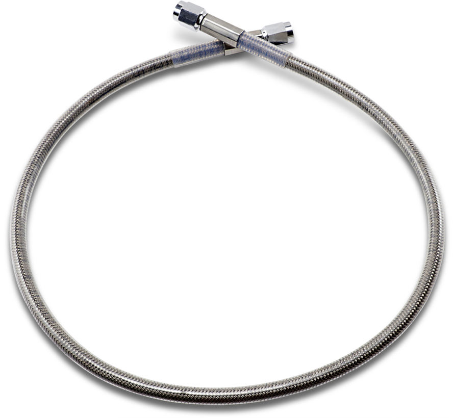 Brake Line  Silver, Clear-Coated  various lengths 21 - 34 inch with AN-3 ends