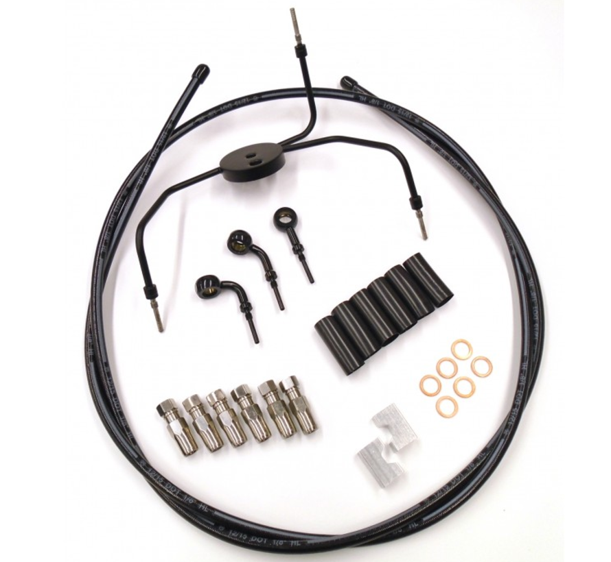 Dual disc front Brakeline kit Fits:>  08-13 FLH/T