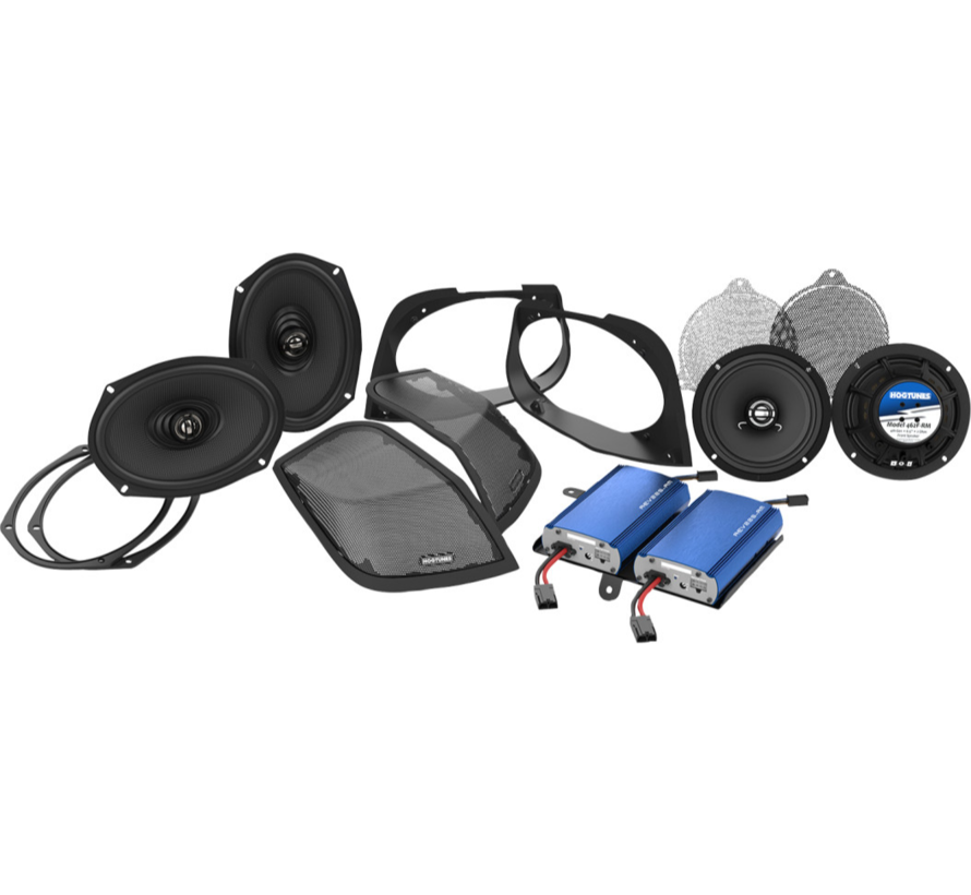 RETRO 450.4 KIT Cut In Lid Kit with Speakers/Amplifier Fits:>2014-2023 Touring