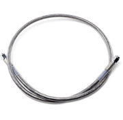 TC-Choppers Brake Line Clear-Coated  various lengths 36- 50 inch with AN-3 ends