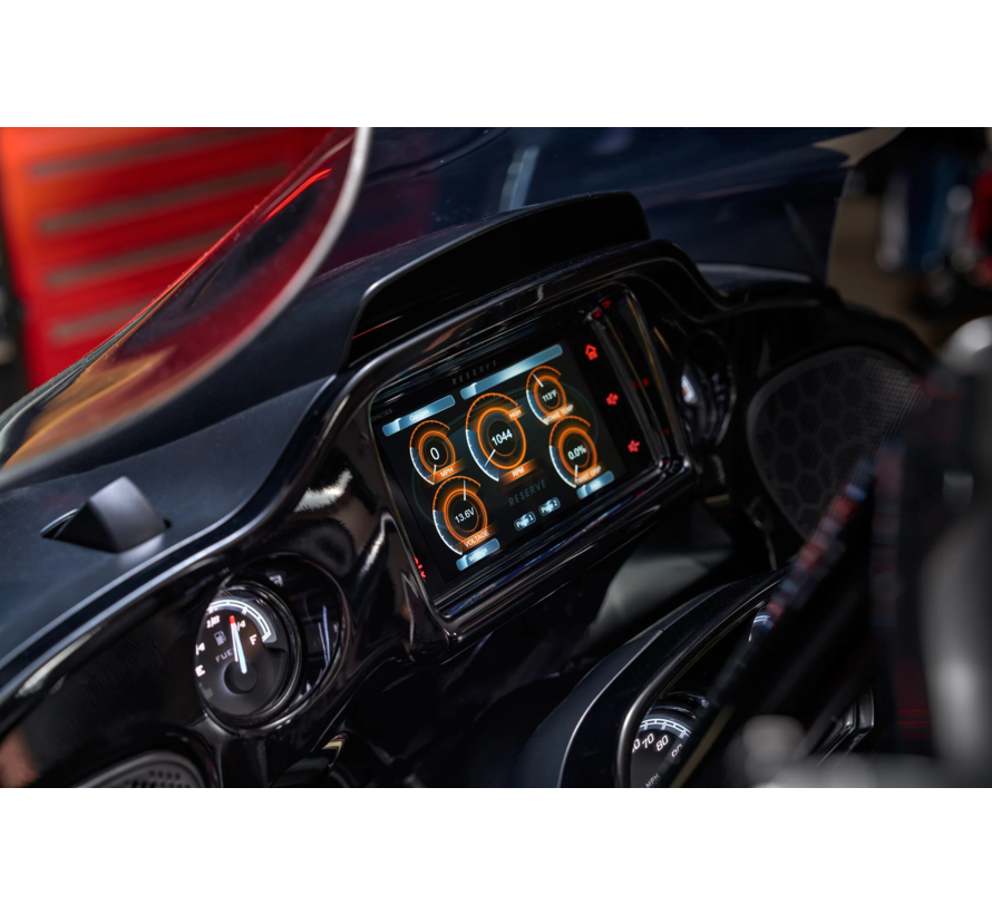 Reserve Motorcycle Audio von Precision Power sind Upgrade-Headunits für OEM-Harley-Radios. Passend für:> Touring- und Trike-Modelle ab 2014 als Ersatz für CVO, Boom! und GTS-Audio