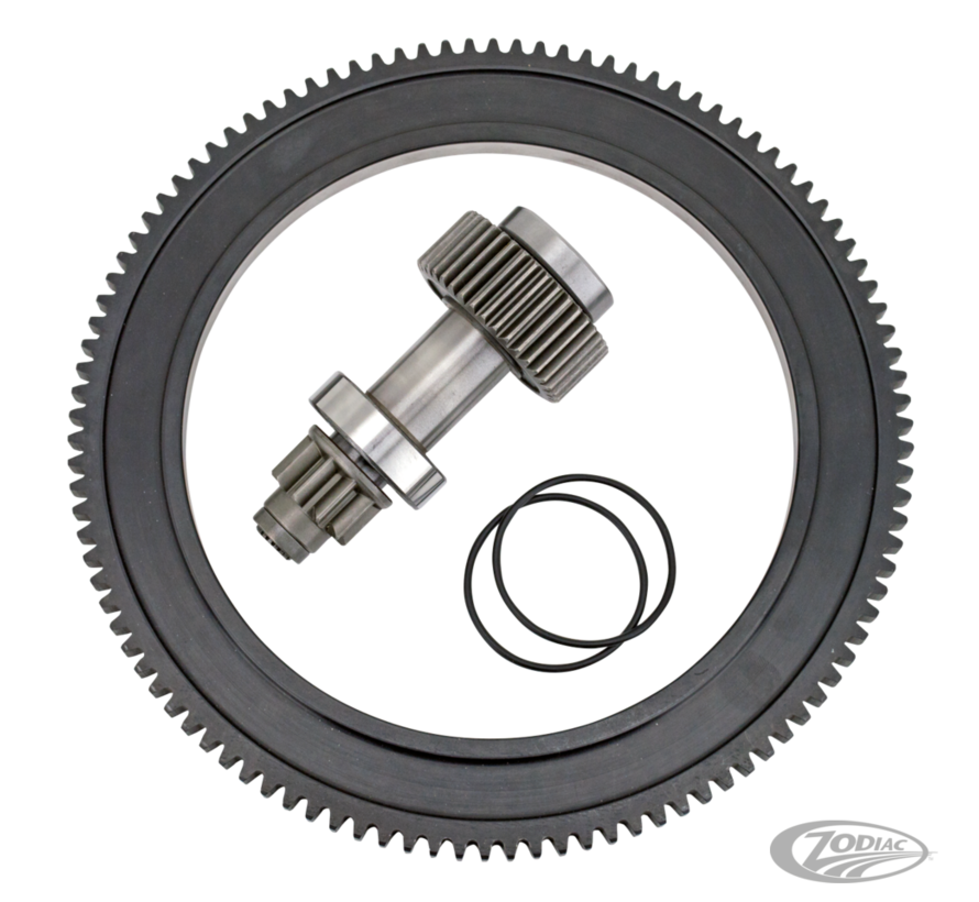 Anlasserring 106 Zähne und Ritzel Passend für: > 2006 Dyna und alle 2007-2017 Twin Cam.