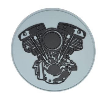 TC-Choppers patch motard - patch 3D Shovelhead Engine