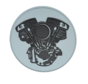 patch motard - patch 3D Shovelhead Engine