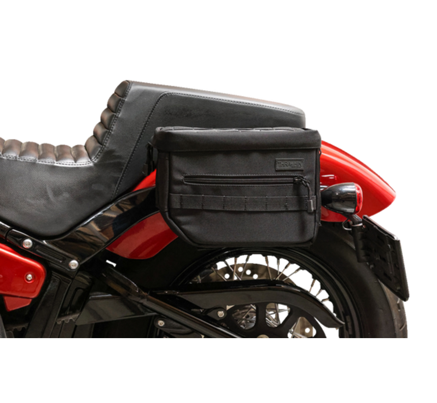 Harde montagebeugels voor Essential & Escape zadeltassen Past op: > 91-'17 Dyna en 18-Up Softail