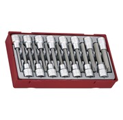 Teng Tools TTTXH15 15 embouts à douille à entraînement 1/2" Hex-Torx longs