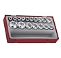 Socket set 6-sides Fits: > Universal