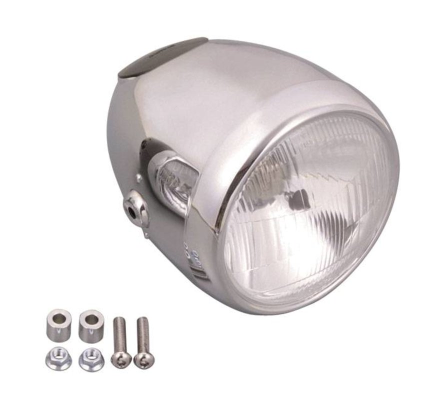 headlight Vintage 5 3/4 inch Chrome