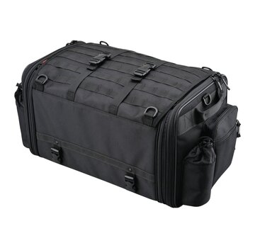 HenlyBegins Sac de selle extensible Volume variable de 53 à 70 l Noir Convient à :> Universel