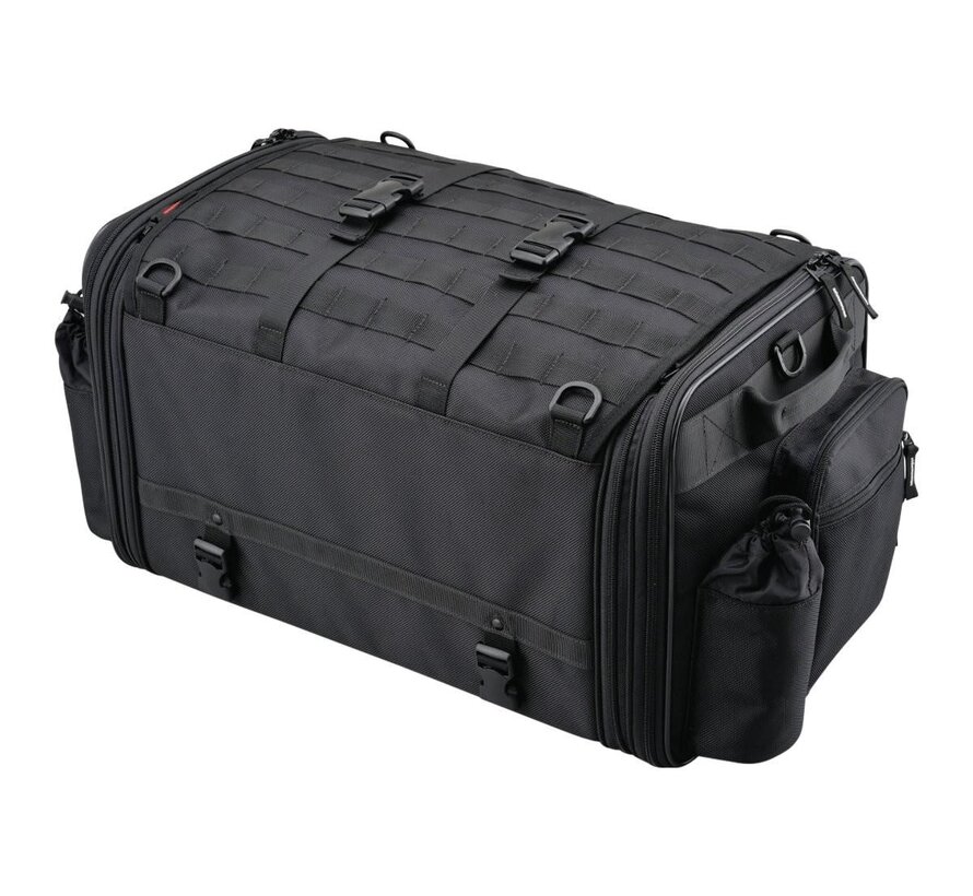 Sac de selle extensible Volume variable de 53 à 70 l Noir Convient à :> Universel