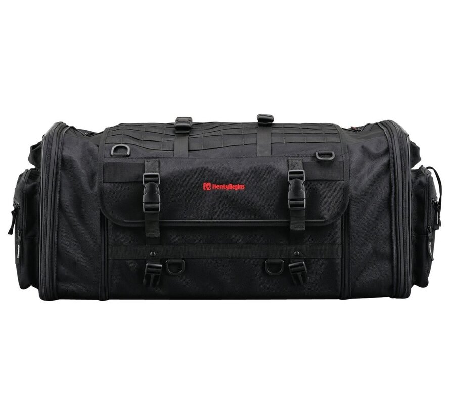 Sac de selle extensible Volume variable de 53 à 70 l Noir Convient à :> Universel