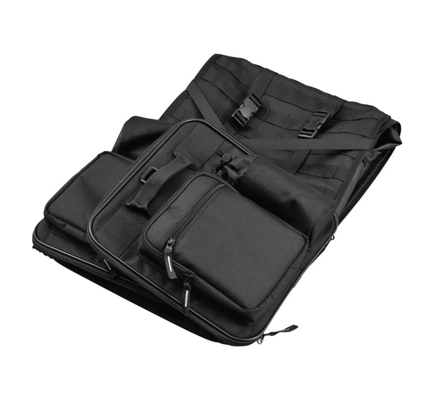 Sac de selle extensible Volume variable de 44 à 60 l Noir Convient à :> Universel