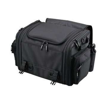 HenlyBegins Expandable Seatbag Variable volume of 44 - 60 l Black  Fits:> Universal