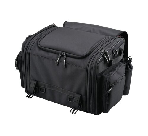 HenlyBegins Sac de selle extensible Volume variable de 44 à 60 l Noir Convient à :> Universel