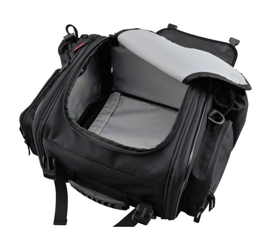 Seatbag expandible Volumen variable de 20 - 26 l Negro Se adapta a:> Universal