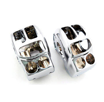 TC-Choppers Switch housing set black or chrome Fits: > 14-21 Touring