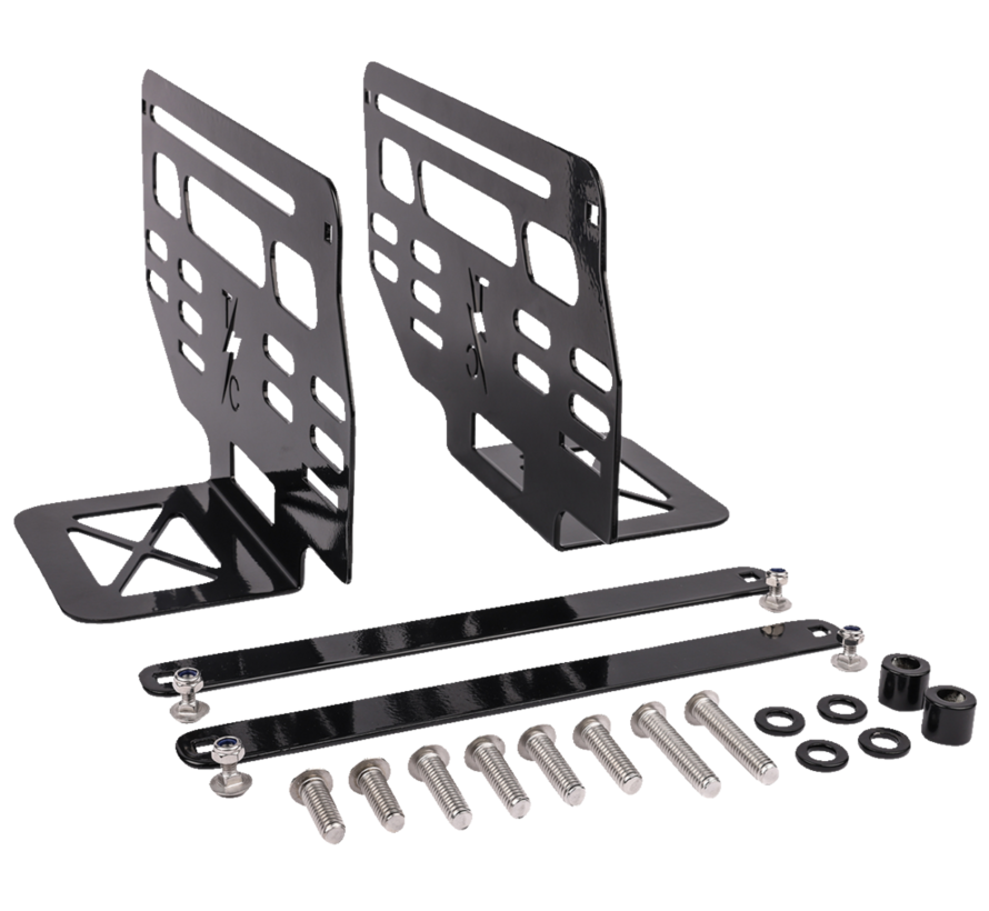 Hard Mount Brackets for Essential & Escape Saddlebags Fits:>  91-'17 Dyna and 18-Up Softail