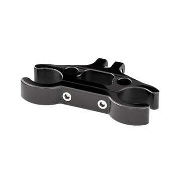 Kraus T-bar 3" (76mm) extension clamp. Black Fits: > 84-23 HD