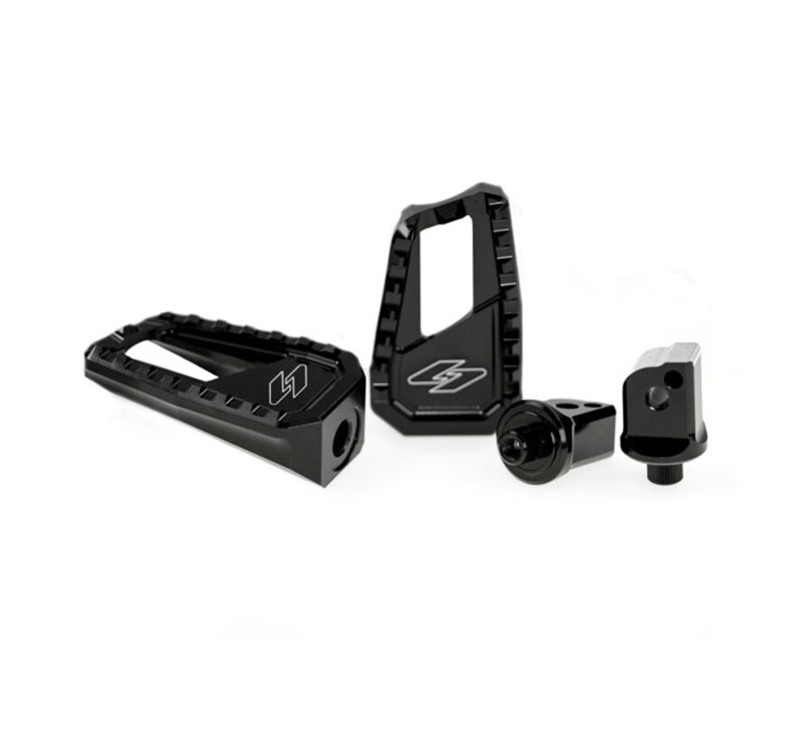 Apex Edge Passenger Pegs. Black Fits: > 18-23 Softail M8