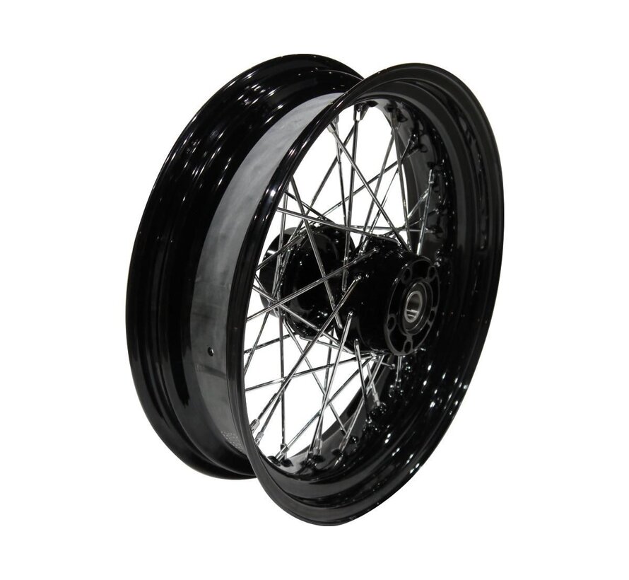 OEM-stijl 40-spaaks velgen zwart 17" 4,50" achter Past op: > 08-17 Dyna