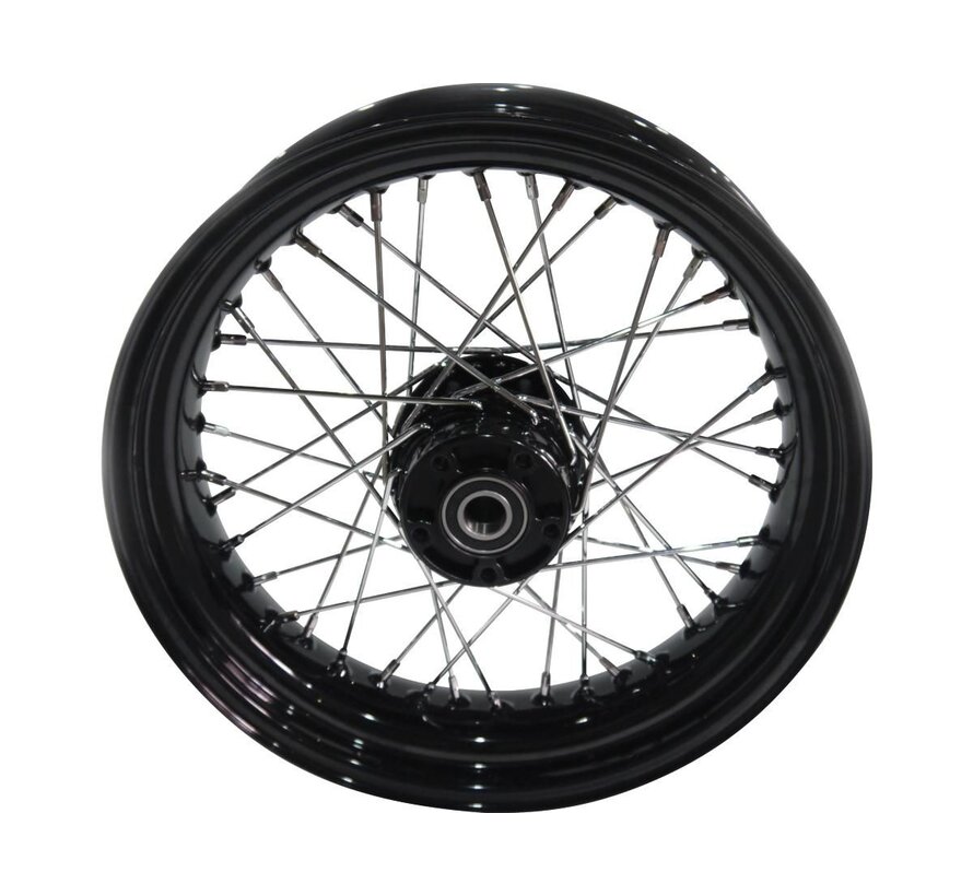 OEM Style 40-Spoke Wheels Black 17" 4,50" Rear  Fits:> 08-17 Dyna 