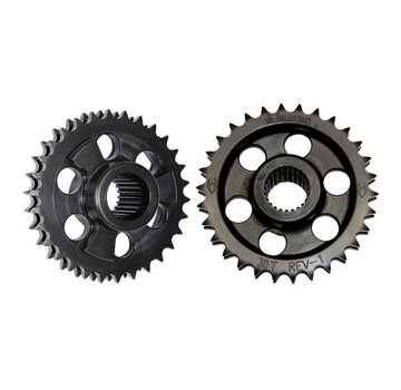 EVOLUTION INDUSTRIES solid motor sprocket & chain kit. 30T  Fits: > 07-21 Softail; 06-17 Dyna