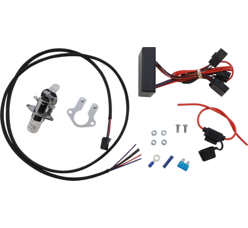 Khrome works Trailer 5-Wire Connector Kit Fits: 99‑13 FLT/ FLHT models with 8‑pin rear light connectors