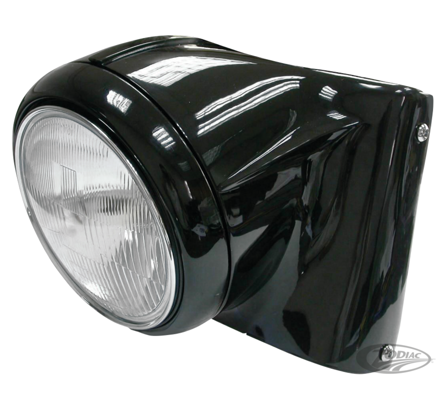 CHROME BLACK HEADLIGHT HOUSING CONVERSION KIT FOR HERITAGE SOFTAIL Taco Motos Amsterdam
