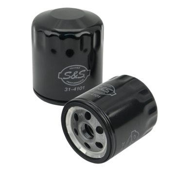 S&S spin-on oil filter, Chrome or Black Fits:> S&S T-series engines, TC 1999 - 2017 and 2017 to present M8