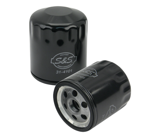 S&S spin-on oil filter, Chrome or Black Fits:> S&S T-series engines, TC 1999 - 2017 and 2017 to present M8