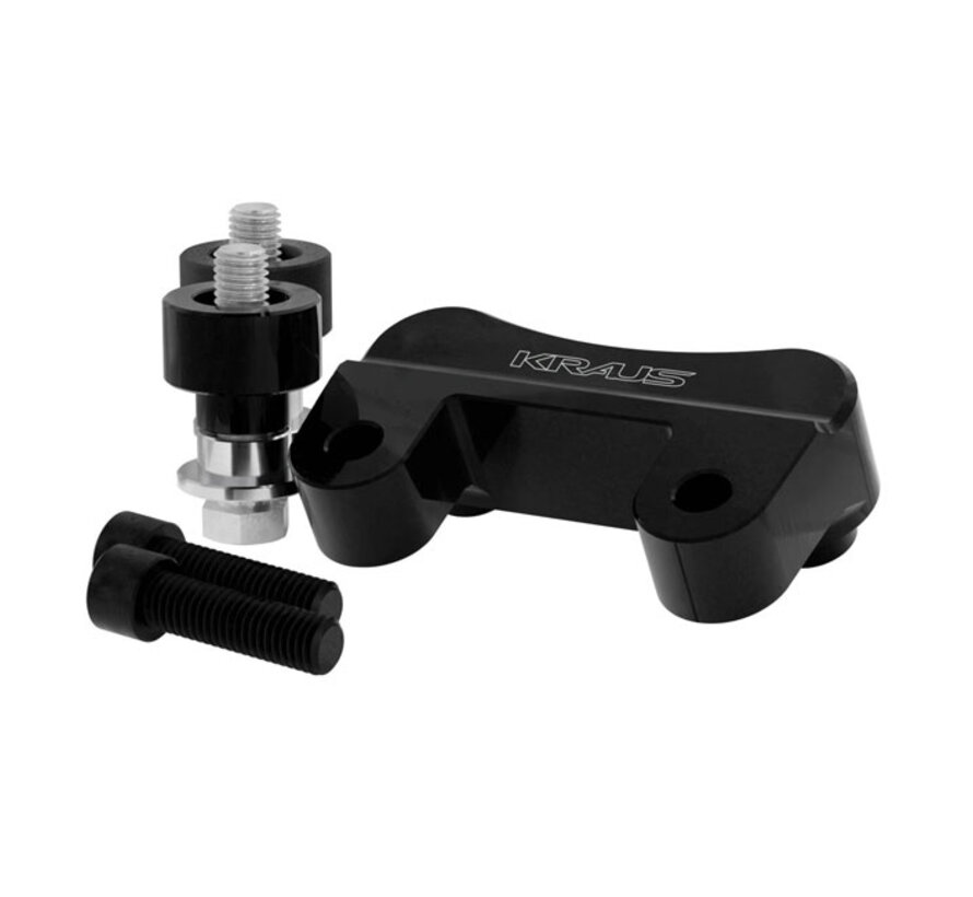 Placa de retroceso Raptor de 1,5" (38 mm). Negro Para: > 00-23 FLTR Road Glides; 00-22FLHR Road Kings