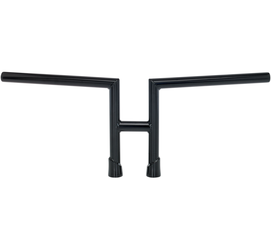 Guidon H2-bar 1" noir ou chrome Pour : > pré-81 HD avec espacement des boulons de montage de 3-1/2"
