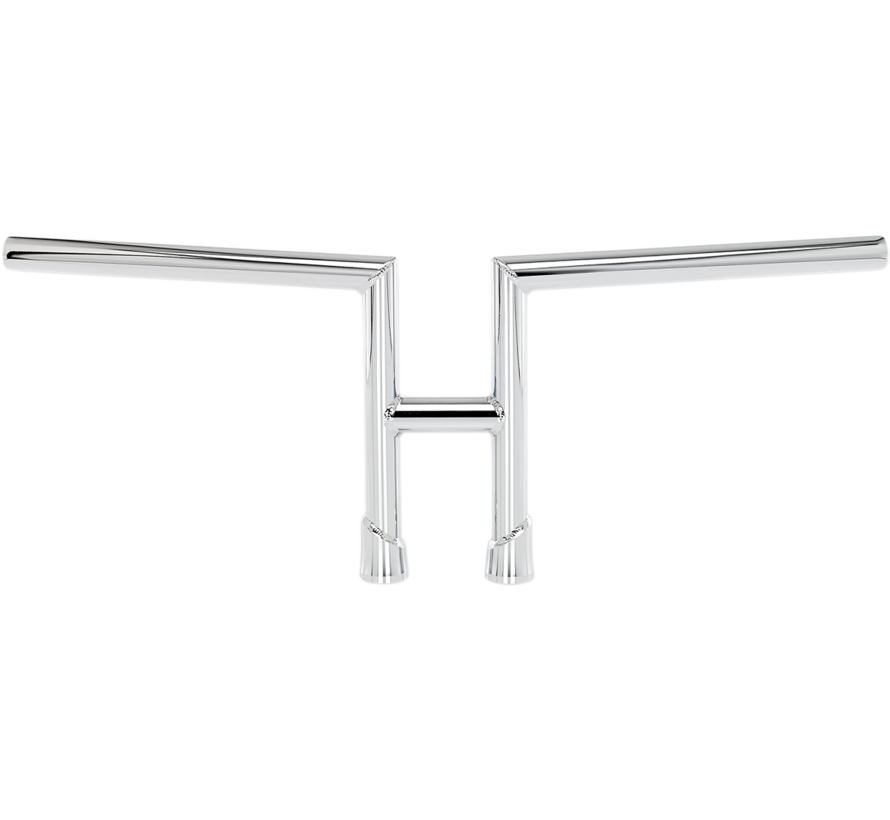 H2-bar handlebar 1" black or chrome - 8 inch rise Fits: > 82-22 H-D