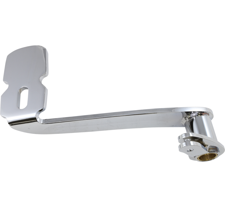 Geschlitztes, verlängertes Bremspedal, Chrom. Passend für: > 08–13 FLHT/FLHR/FLHX/FLTR und 00–10 FLST-Modelle – Kopie