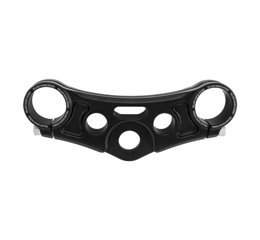 Dyna top triple tree clamp. Black for  06-17 Dyna