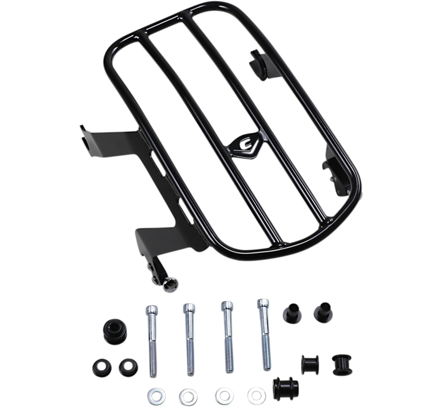 Detachable solo  luggage rack black or chrome 18-21 FLHC  models