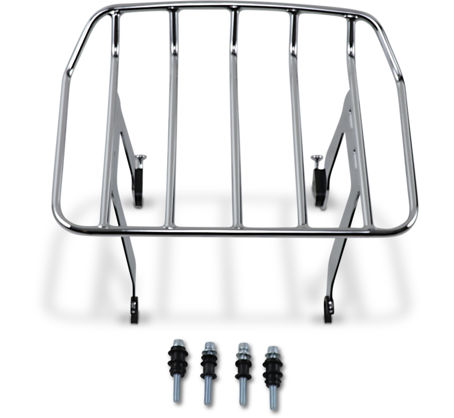 Big Ass® Detachable Solo Luggage Rack black or chrome Fits: > 18‑23 FLSL/FXBB/FXBBS