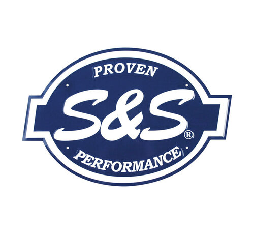 S&S CYCLE Logo S&S en aluminium embossé