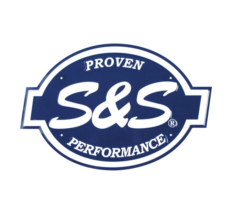 Geprägtes S&S-Logo aus Aluminium