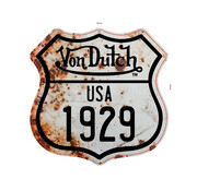 von dutch Von Dutch 1929 metal sign white