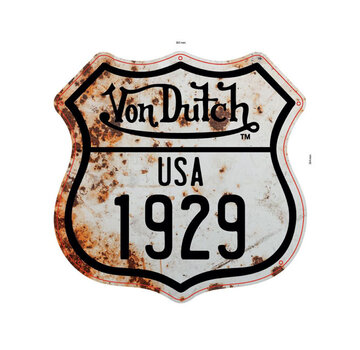 von dutch Plaque métallique Von Dutch 1929 blanche