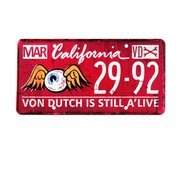 von dutch Von Dutch metal sign red