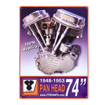 Motorplakette Panhead 1948-1953