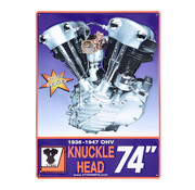 Plaque moteur Knucklehead 1936-1947 OHV