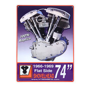 Placa de motor Shovelhead 1966-1969