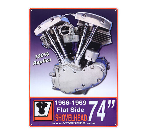 Motorplakette Shovelhead 1966-1969