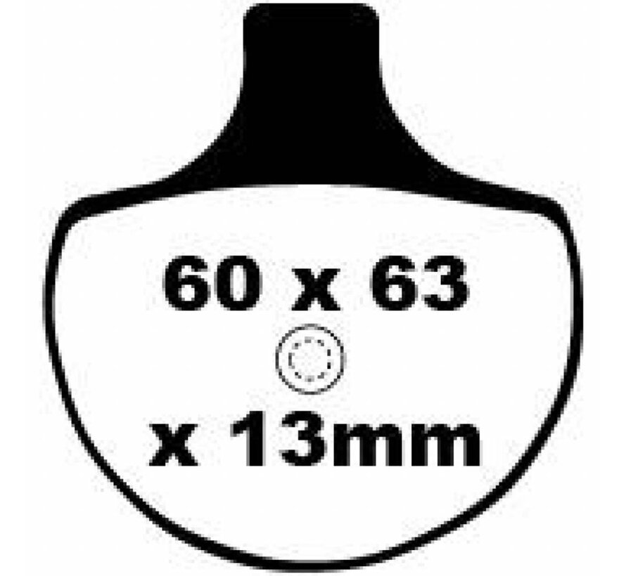 semi-gesinterde remblokkenset voor 84-99 Bigtwin XL Sportster; L88-11 Springers