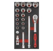 Sonic Tools 20-Piece US/SAE 1/2 Inch Drive Socket Set: Versatile High-Quality Tools for Various Applications