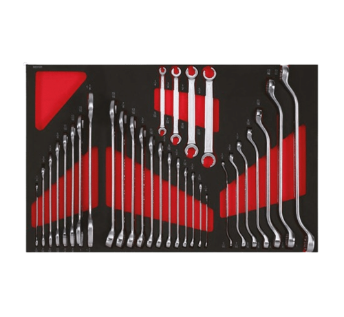 Sonic Tools The wrench set is a 31-piece collection of US_SAE sizes. It offers a wide range of wrenches to accommodate various needs. The key features include durability, versatility, and precision. The set provides convenience and efficiency for tasks requiring diff